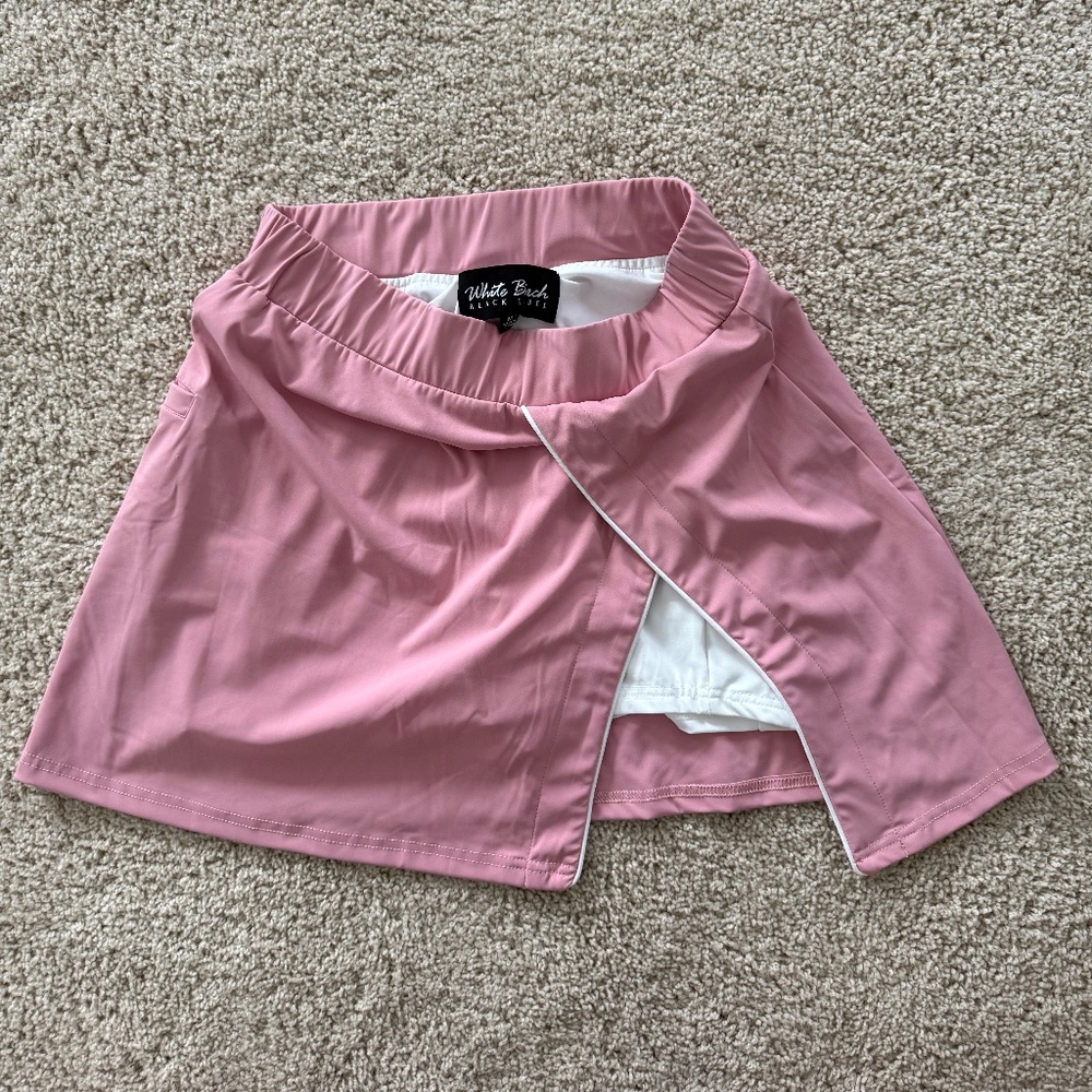Pink athletic skort